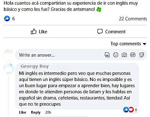 Ir a Irlanda sin saber ingles