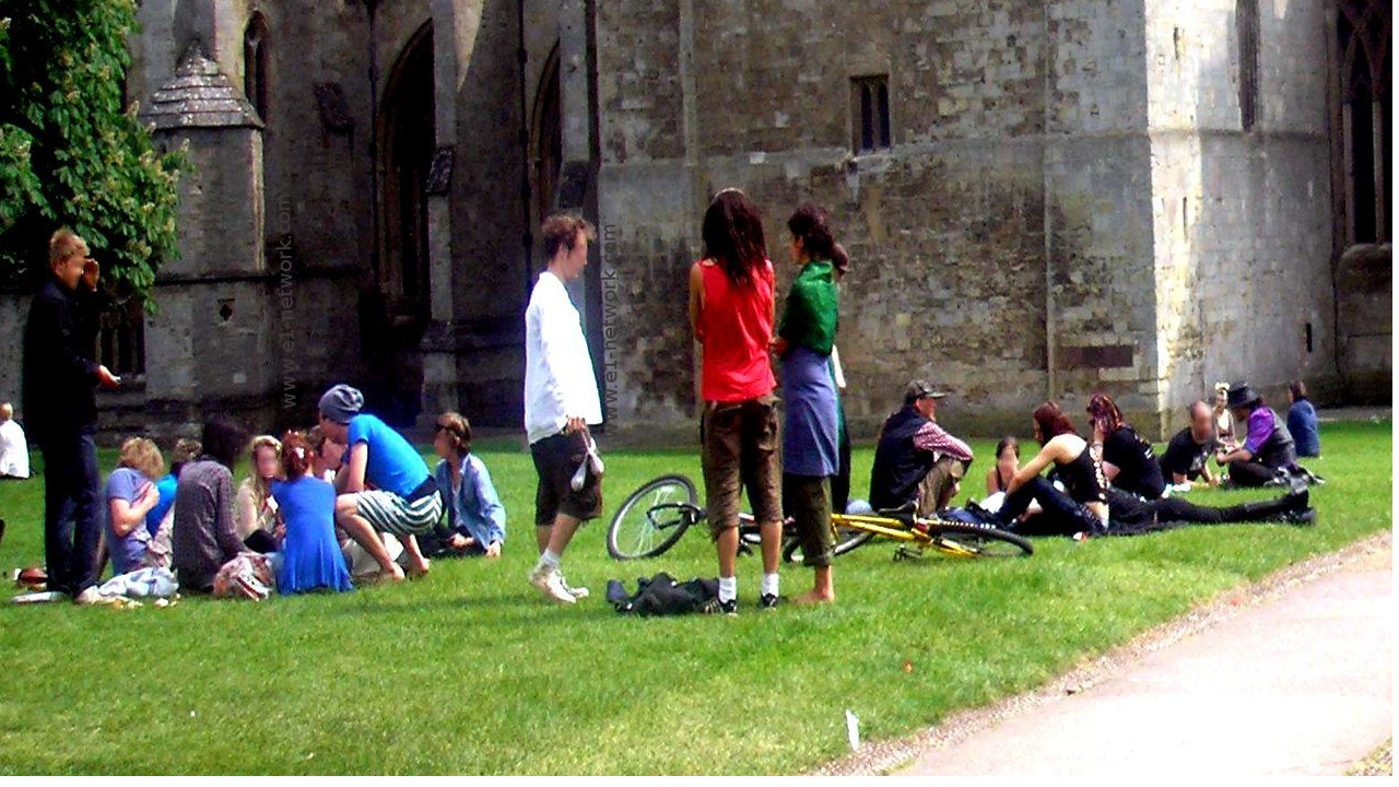 Conversar en inglés en el parque