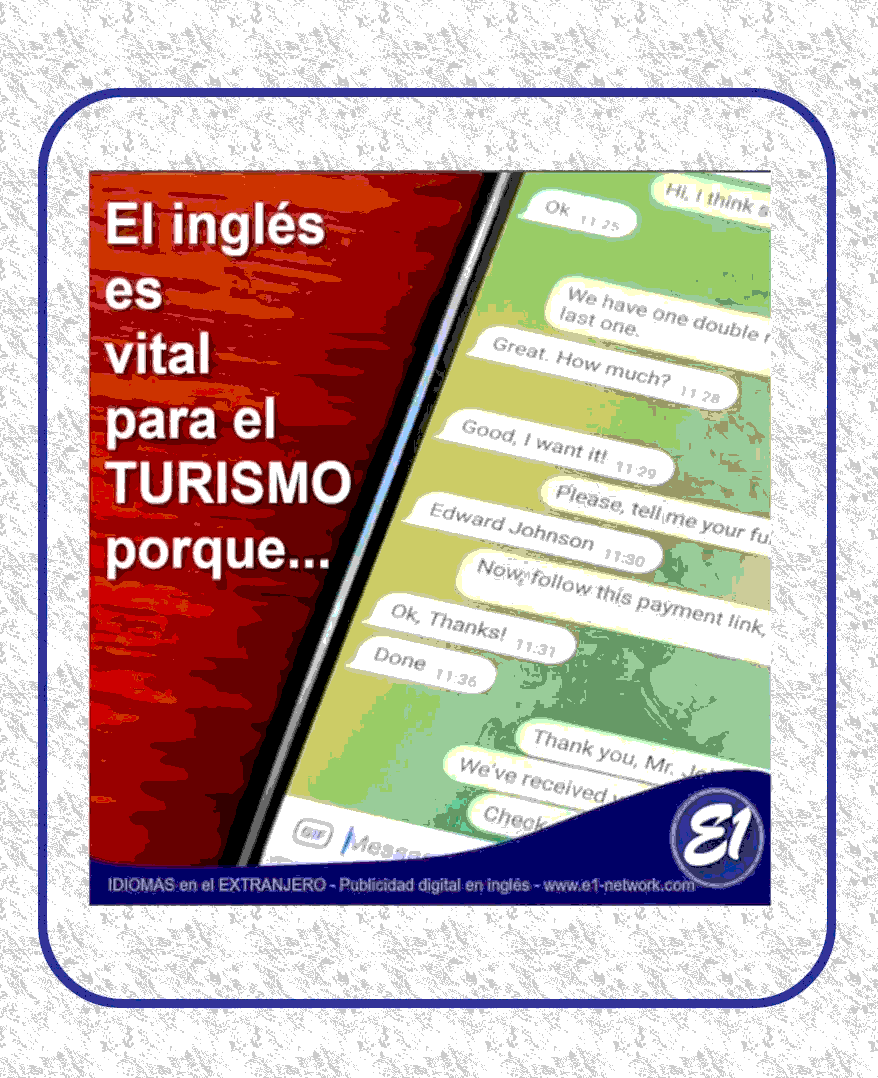 Vende servicios turisticos en ingles.